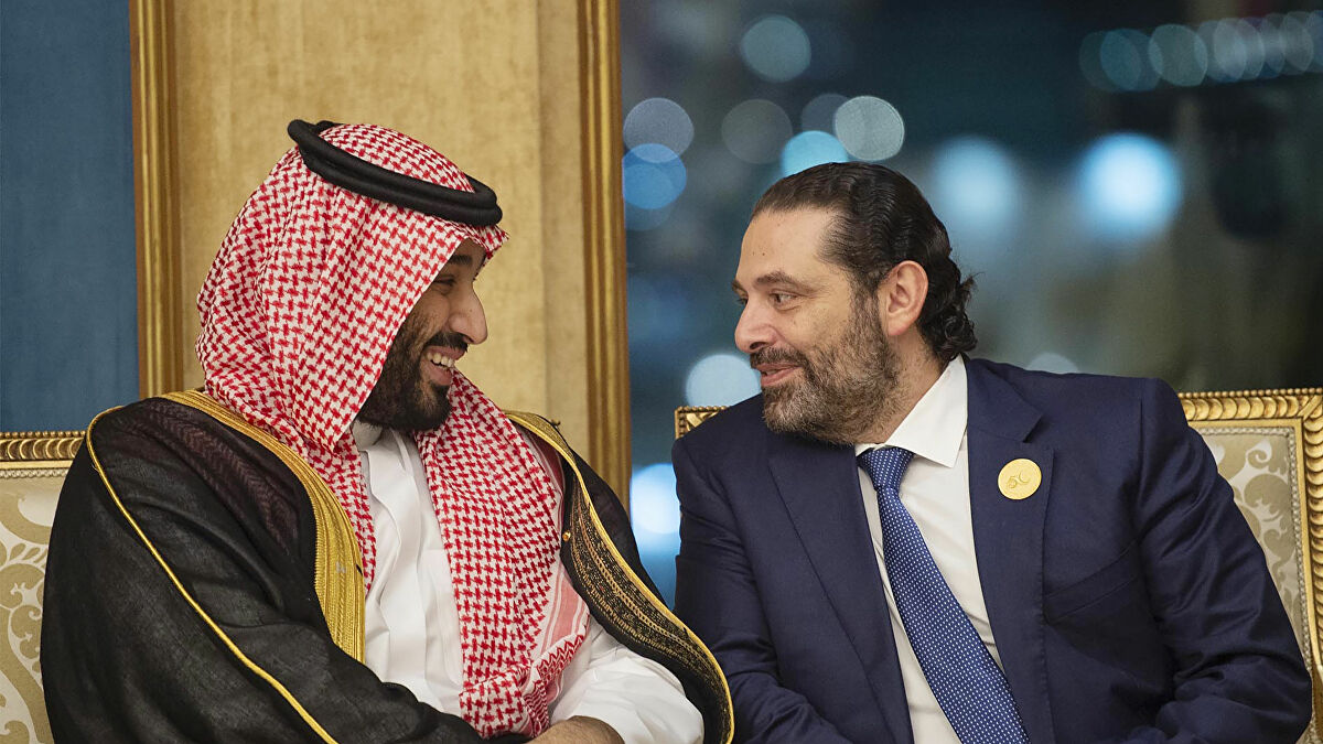 ولي عهد السعودية مع رئيس وزراء لبنان المكلف
