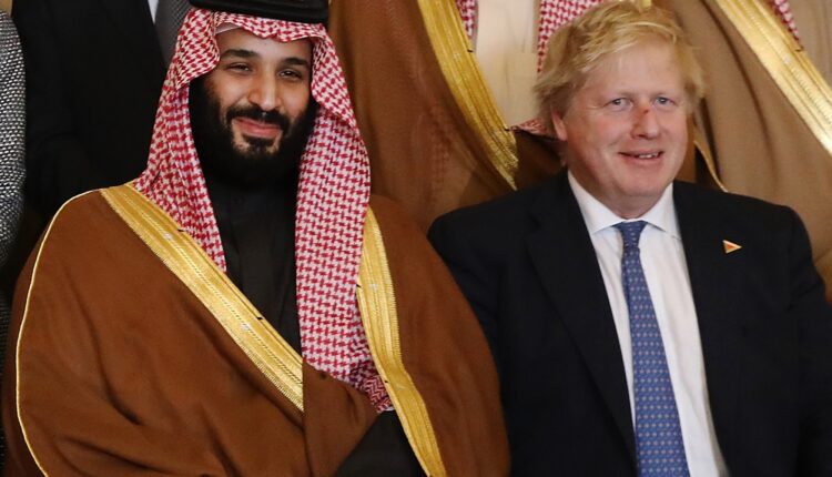 رئيس وزراء بريطانيا مع ولي عهد السعودية