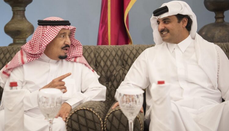 عاهل السعودية وأمير قطر