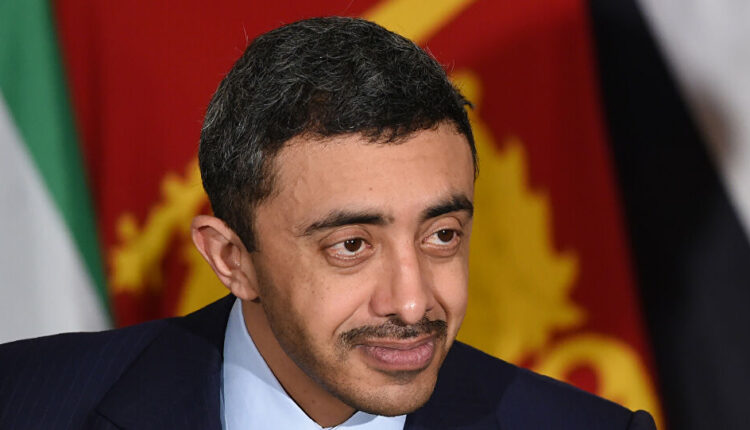 وزير الخارجية الإماراتي عبد الله بن زايد