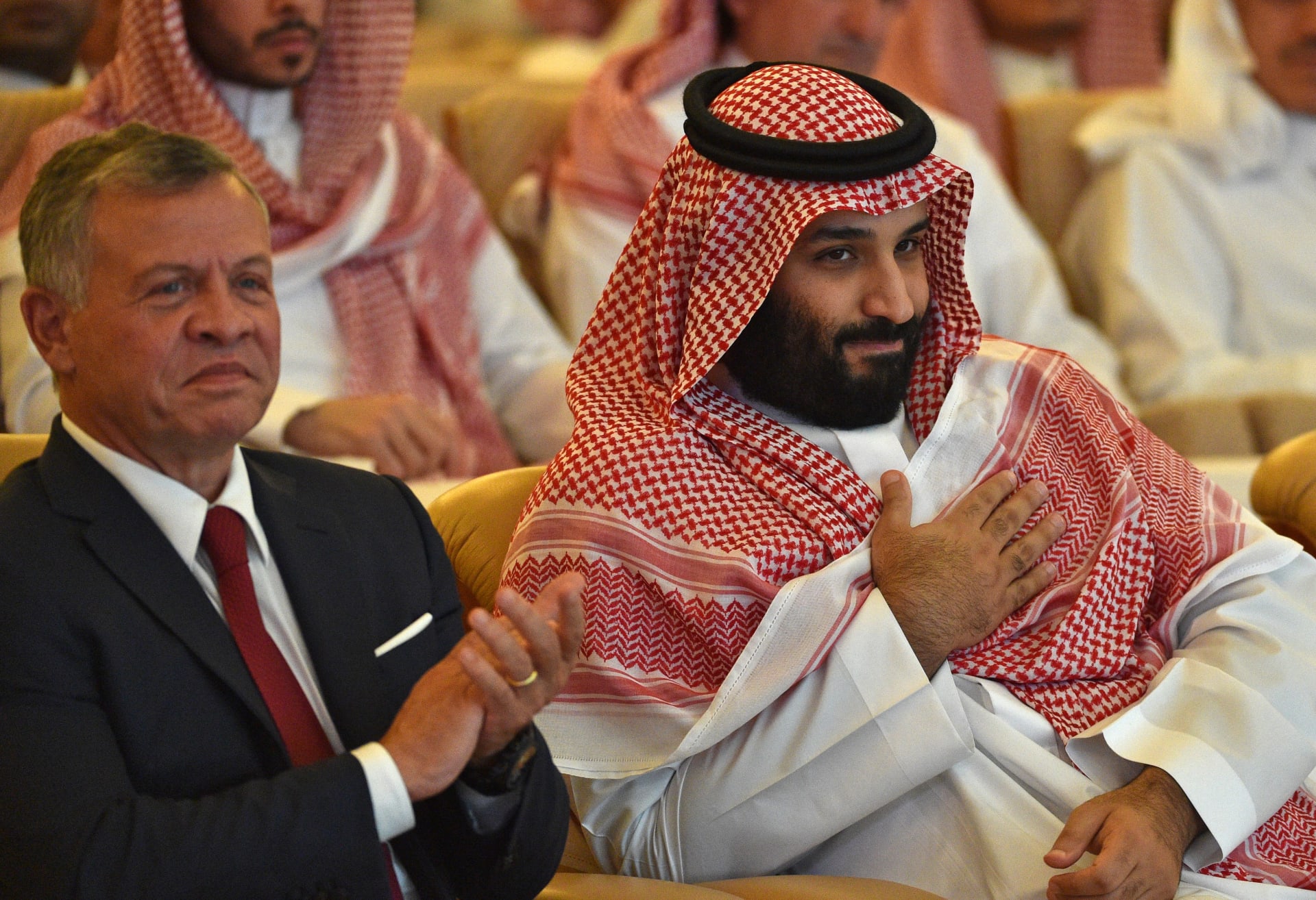 العاهل الأردني الملك عبد الله الثاني ومحمد بن سلمان