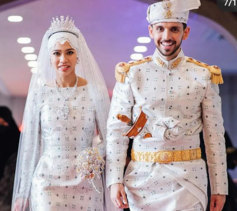 شاهد| حفل زفاف أسطوري لابنة سلطان بروناي على شاب عراقي