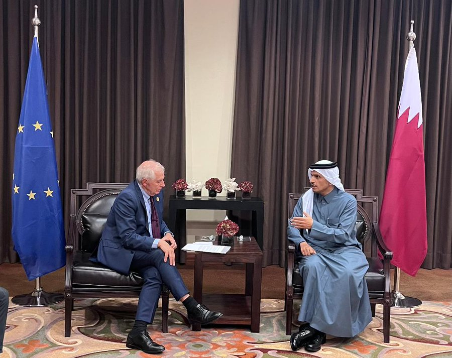 بينها الادعاء برشاوى لأعضاء وموظفي البرلمان الأوروبي.. بوريل ووزير خارجية قطر يبحثان ملفات مهمة