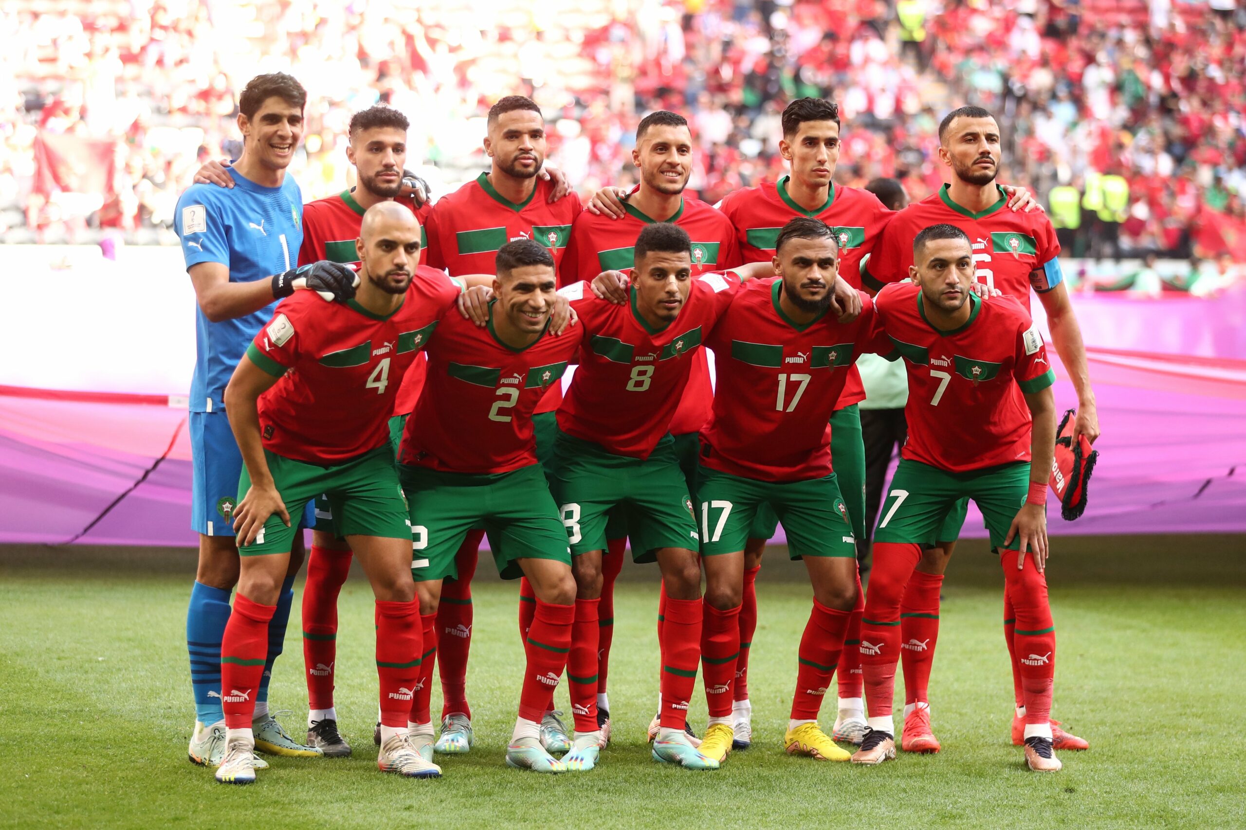 التشكيلة الرسمية لمنتخب المغرب بالمباراة ضد كرواتيا مساء اليوم