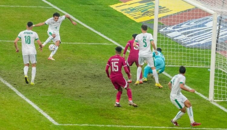 العراق تدك شباك قطر بهدفين مقابل هدف بنصف نهائي خليجي 25.. شاهد أهداف المباراة