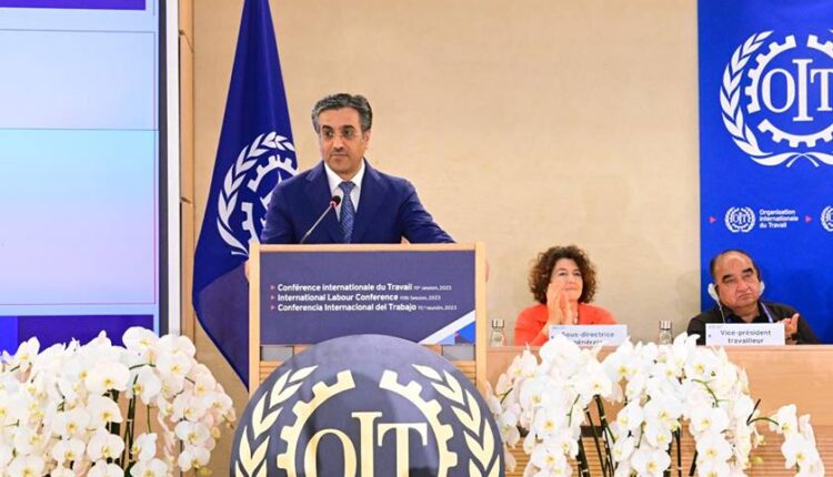 المري يؤكد دعم مخرجات مؤتمر العمل الدولي لتحقيق عالم عمل أفضل