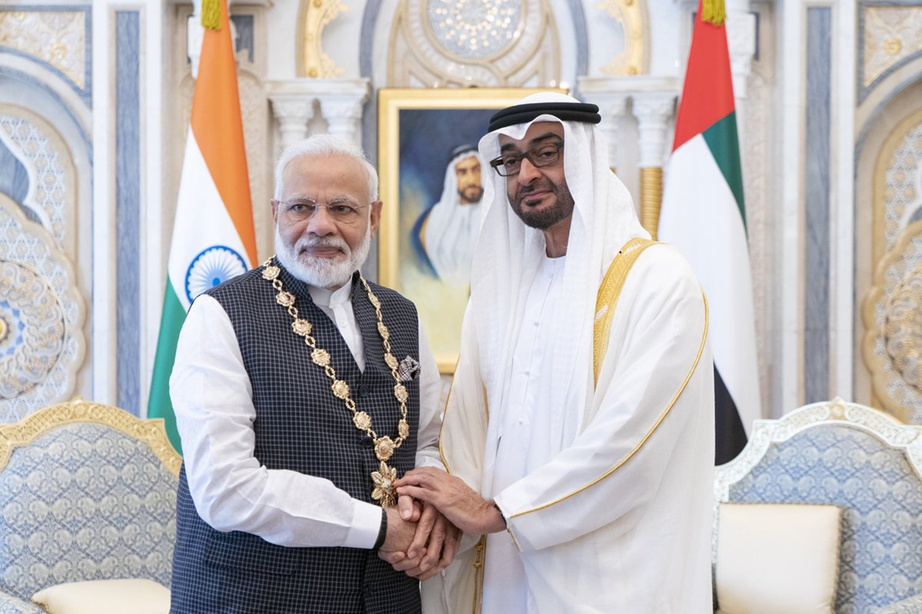 خفايا تقارب الإمارات مع الهند لخدمة استراتيجية بناء تحالفات قوية