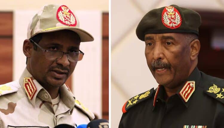 الحرب الأهلية في السودان بين الجيش وقوات الدعم السريع