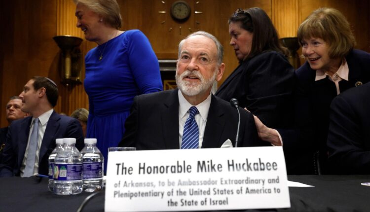 سفير الولايات المتحدة مايك هاكابي لدى إسرائيل