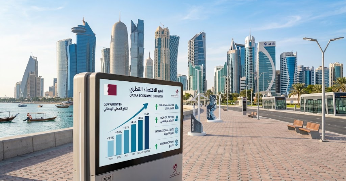 أوكسفورد إيكونوميكس تتوقع نمو الناتج المحلي القطري بنسبة 22.5% بحلول 2027
