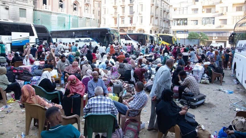 عودة 550 سودانياً من مصر ضمن برنامج العودة الطوعية بدعم من الجمارك ولجنة الأمل