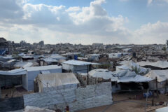 الدفاع المدني يحذر من كارثة في حي الزيتون مع اقتراب الشتاء