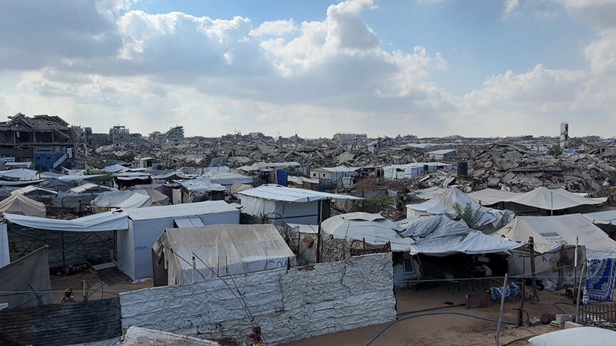 الدفاع المدني يحذر من كارثة في حي الزيتون مع اقتراب الشتاء