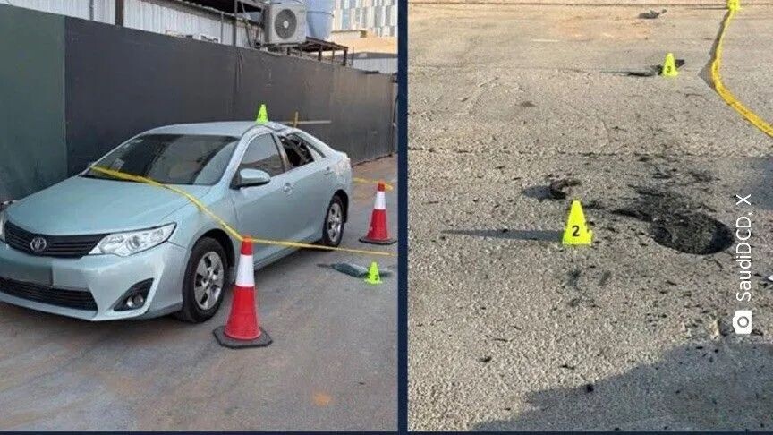 الدفاع المدني السعودي: أضرار مادية محدودة في الرياض جراء شظايا صاروخين حوثيين تم اعتراضهما